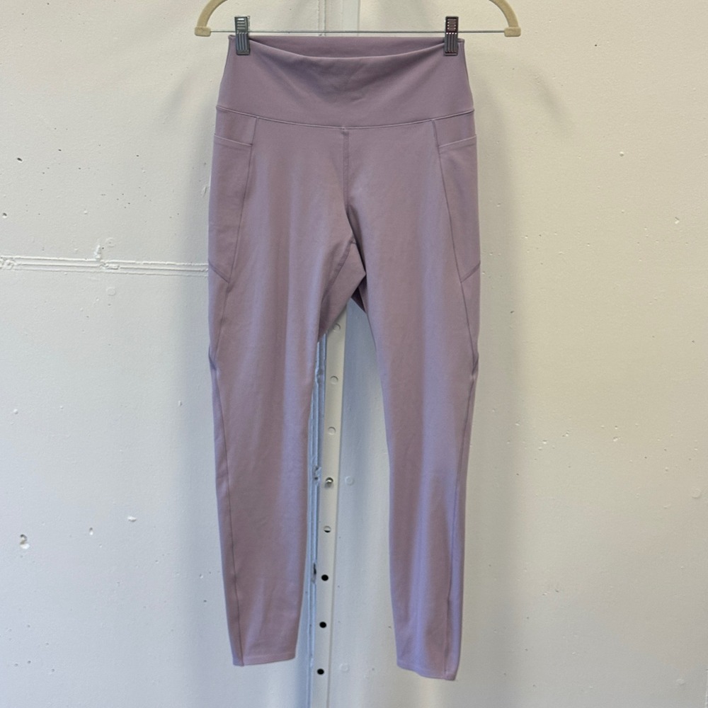 Uniqlo‎ AIRism UV Protection Soft Pocket Leggings Purple Lilac Medium Athleisure